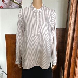 Madewell Striped Flannel Shirt